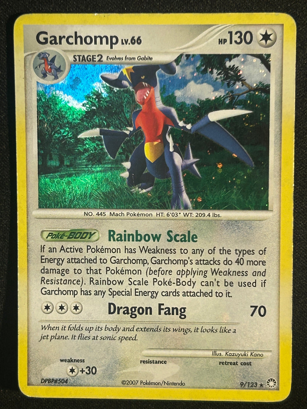 Garchomp Lv.66 9/123 MP & HP