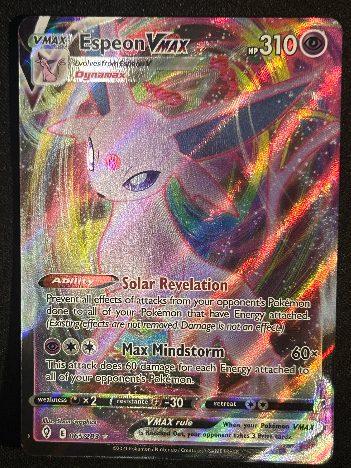 Espeon VMAX 65/203 NM