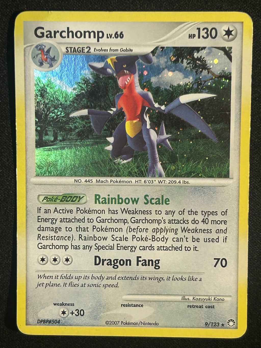 Garchomp Lv.66 9/123 MP & HP