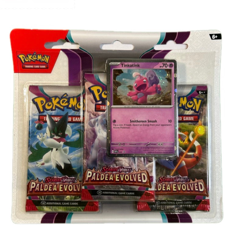 Pokemon TCG: Paldea evolved 3-pk blister