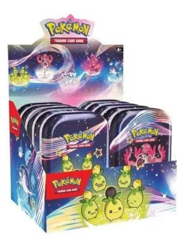 Pokemon Paldean Fates Mini Tin Sealed Display (10 Tins)