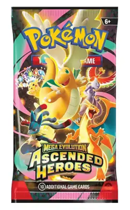 (Forhåndsbestilling) Pokemon Ascended Heroes Booster Pakke
