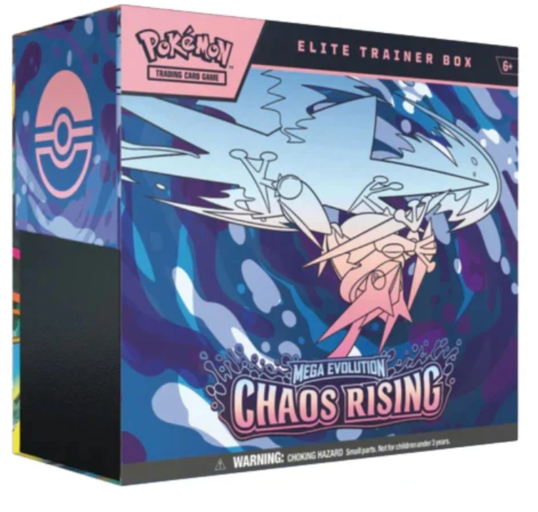 (Forhåndsbestilling) Pokémon TCG: Chaos Rising Elite Trainer Boks (ETB)