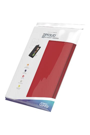 Ultimate Guard Zipfolio 360 18-Pocket Xenoskin - Rød