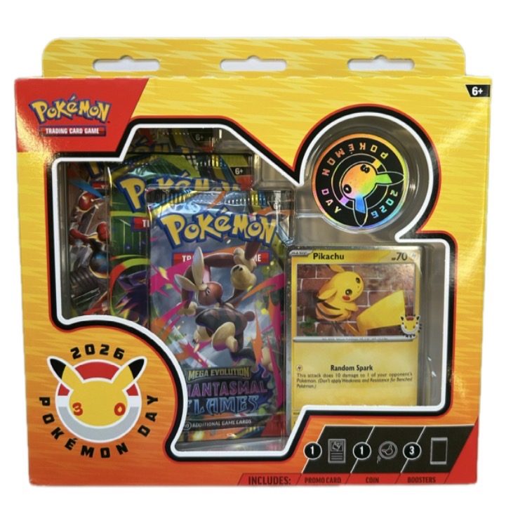 Pokemon TCG: Pokemon Day 2026 Collection Boks (Case tilgjengelig)