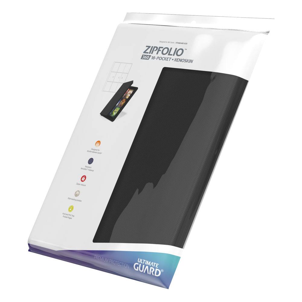 Ultimate Guard Zipfolio 360 18-Pocket Xenoskin - Svart
