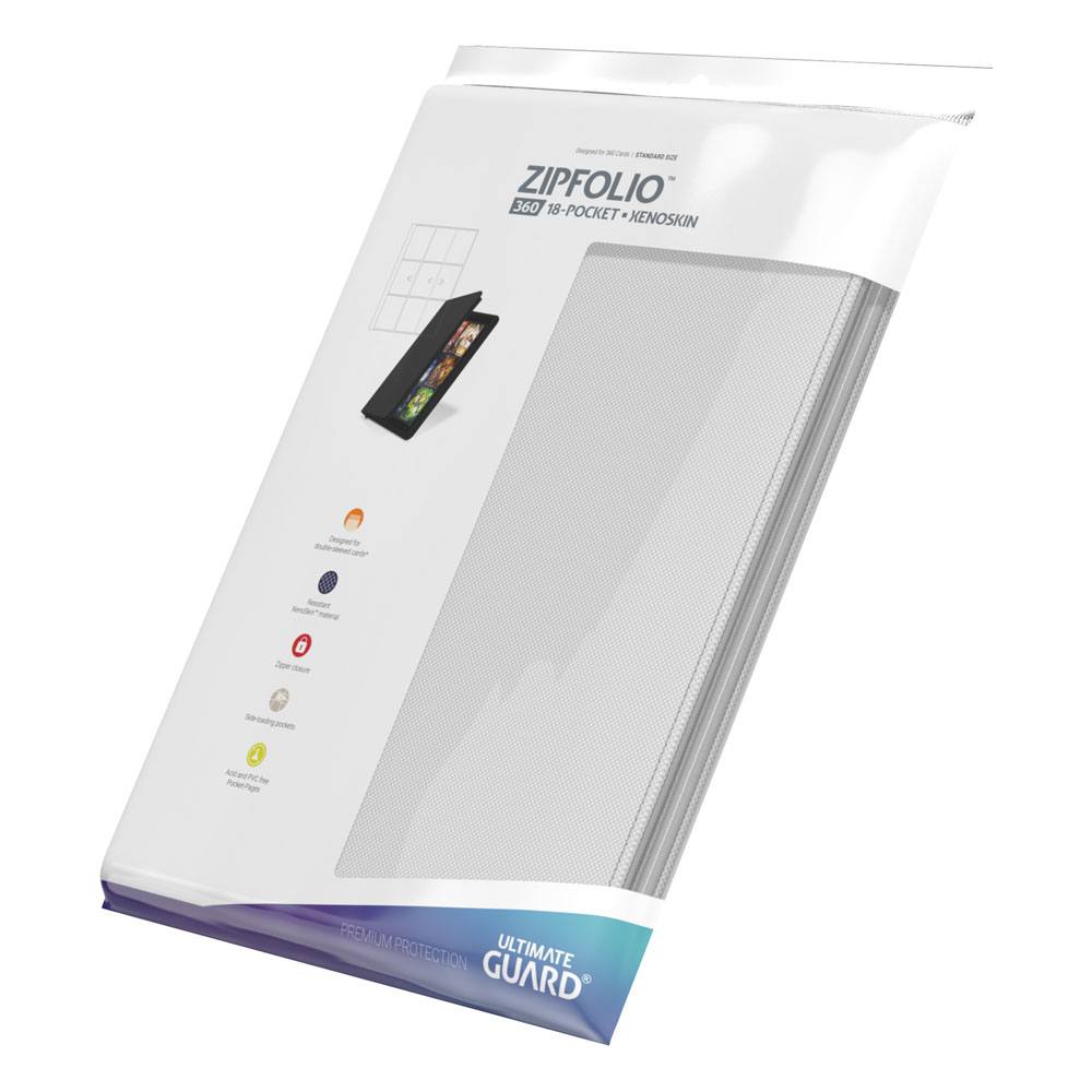 Ultimate Guard Zipfolio 360 18-Pocket Xenoskin - Hvit